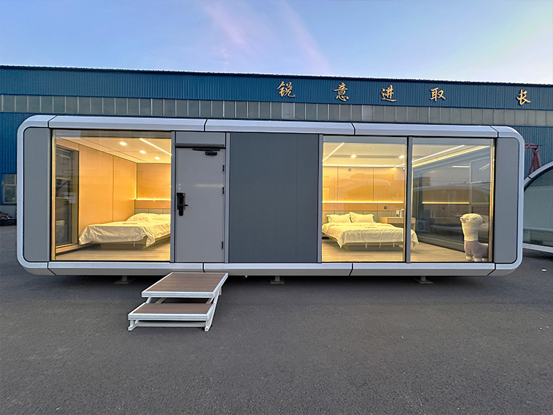 Cápsula Espacial Entrega ao domicílio Vídeo 6 Apple Cabin PRO C7 casas pré-fabricadas