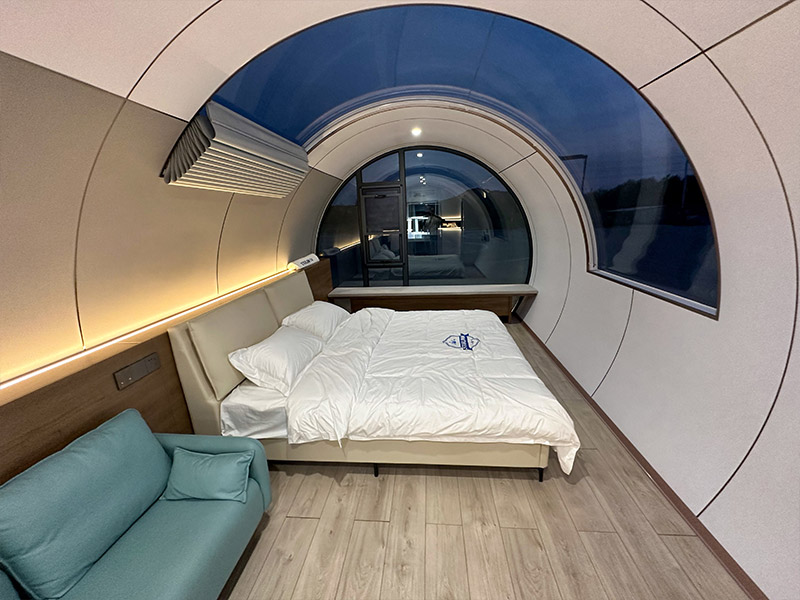 Cápsula Espacial Entrega ao domicílio Vídeo 8 Casa minúscula Capsule Tiny House Mini Q5 alternativa à casa em contentor