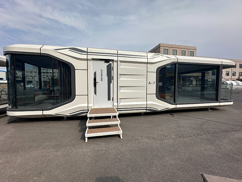 Cápsula Espacial Entrega ao domicílio Vídeo 9 Casa Cápsula Espacial PRO A7 casas pré-fabricadas