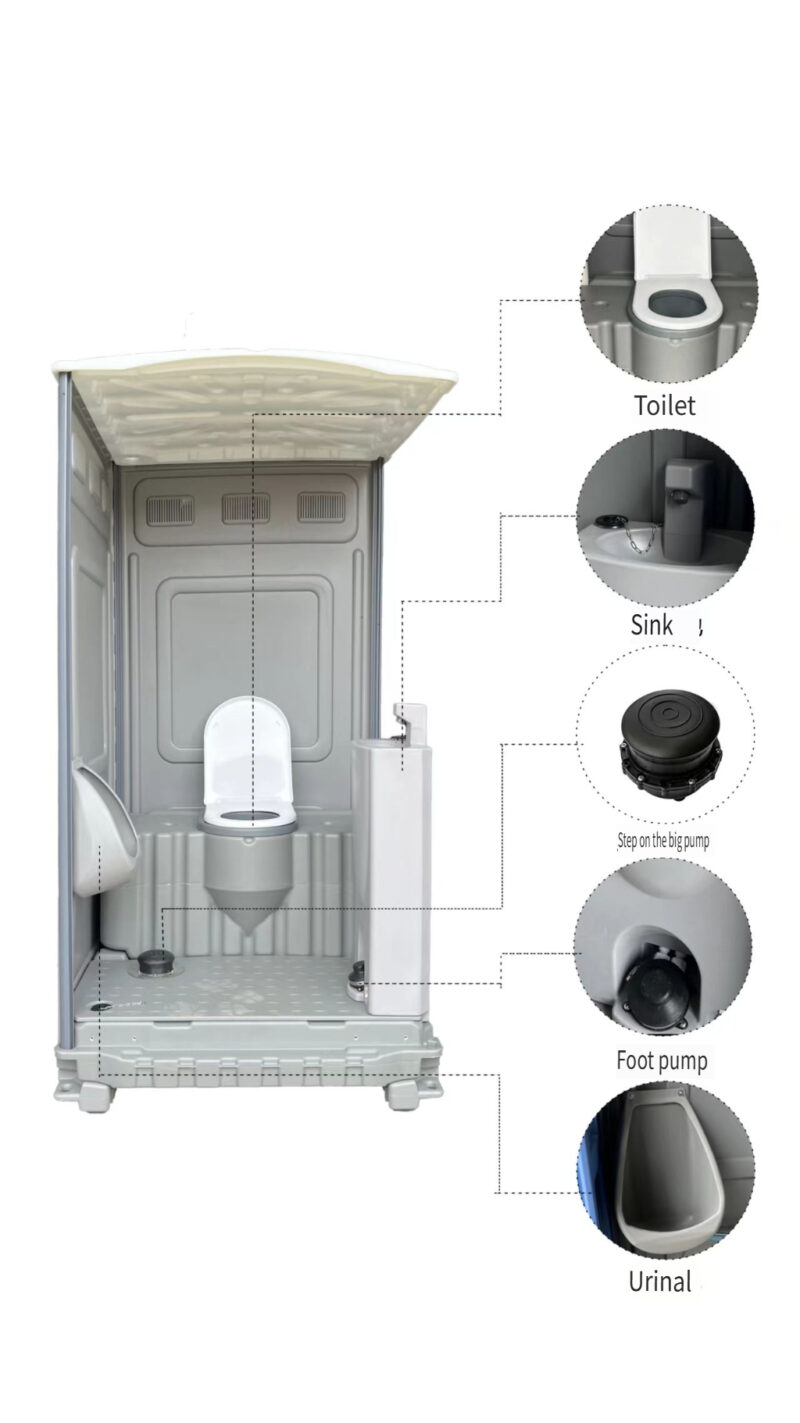 mobiel toilet binneninstelling