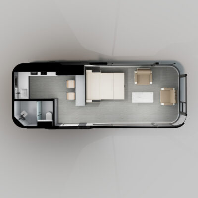 Mobile space capsule house — A5+