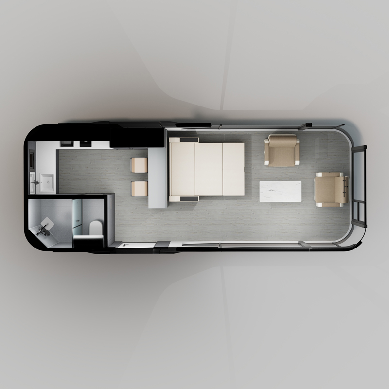 Mobile space capsule house — A5+