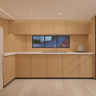 capsule house kitchen