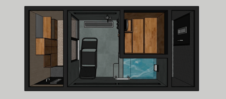 mobile bathroom unit exterior design