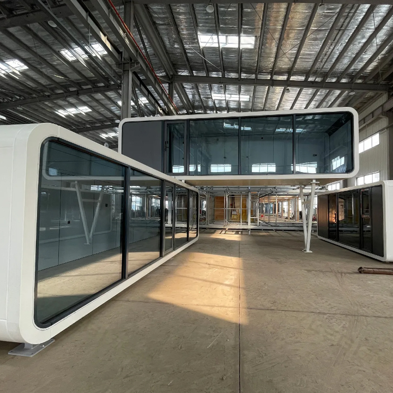 C7 Mobile Space Capsule House|33㎡ Futuristic Modular Living Solution 3 Starlink Modular Space Capsules 5 Starlink Modular Space Capsules