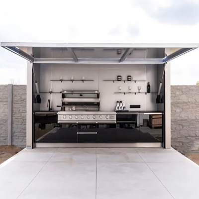 prefab outdoor kitchen house