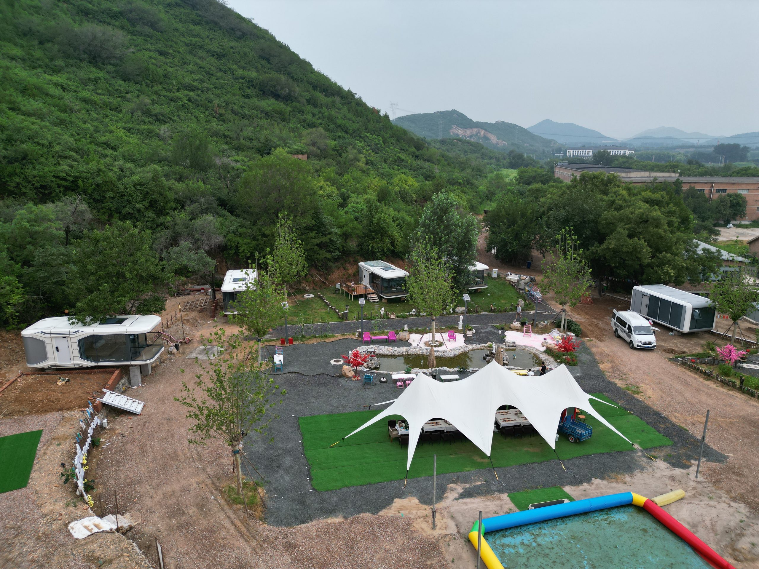 Space Capsule Pods Campsite Project